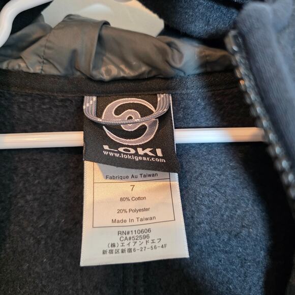 Loki Asventure Hoodie Zip-Up Pocketed Sleeve Size 7 Face Shield & Mitten Unisex - Picture 11 of 11